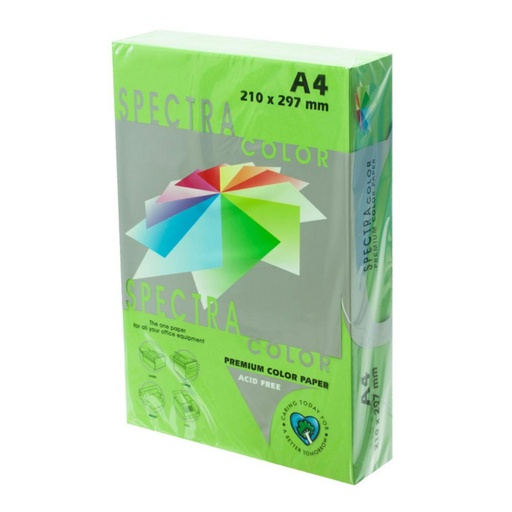 [001013] PAPEL A4 80gr 500H VERDE MANZ