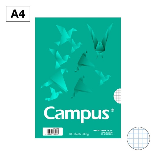[001604] PAPEL CAMPUS A4 100H 80G CN4