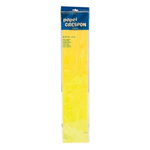 [600185] PAPEL CRESPON 50*200 AMARILLO CLARO