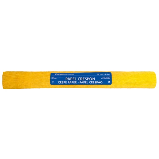 [600322] PAPEL CRESPON 50*250 AMARILLO OSCURO