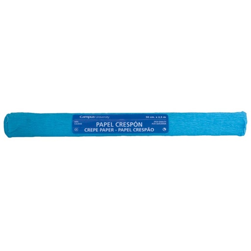 [600335] PAPEL CRESPON 50*250 AZUL CLARO