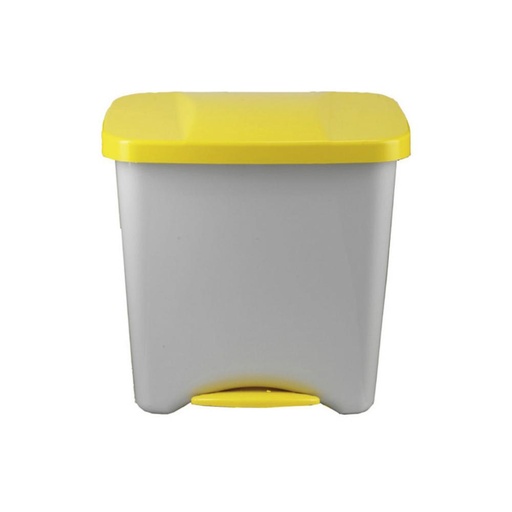 [749774] PAPELERA PEDAL BCO 50L AMARILL