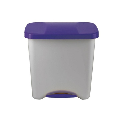 [749772] PAPELERA PEDAL BCO 50L AZUL