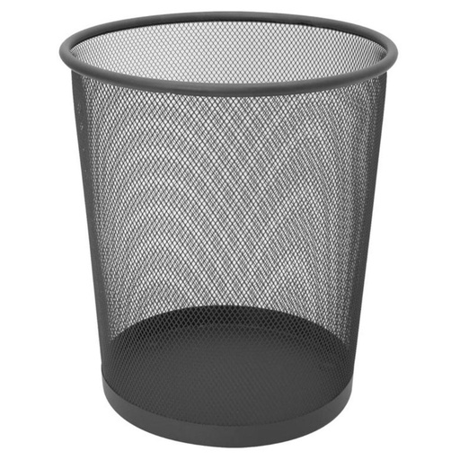 [040344] PAPELERA REJILLA 158 NEGRA