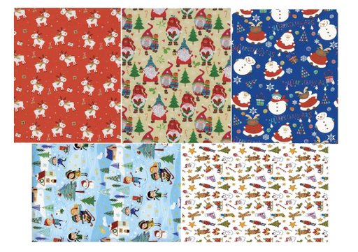 [881744] PAPEL REGALO INFANTIL NAVIDAD 0,7X5MTRS R33050001