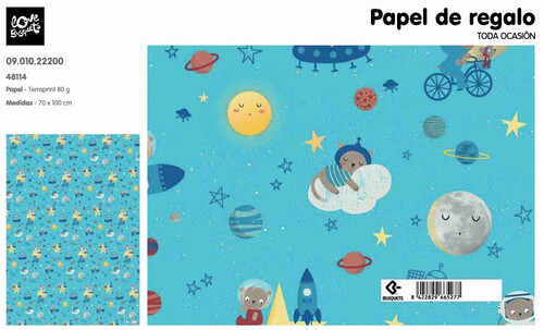 [881289] PAPEL REGALO BUSQ. 70X100 B0901022200