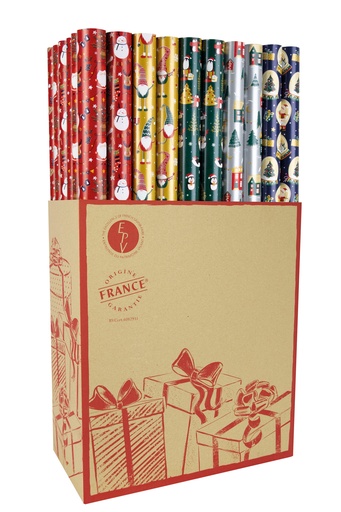 [882318] PAPEL REGALO 0,70X2 ENFN2M NAVIDAD (60U)