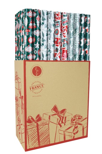 [881782] PAPEL REGALO 0,70X2M LN2M NAVIDAD (60u)