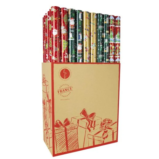 [881787] PAPEL REGALO 0,70X2M NC2M NAVIDAD (60u)