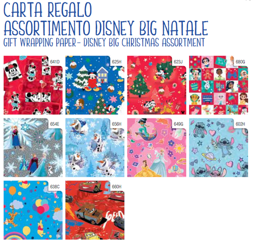 [881961] PAPEL REGALO DISNEY NAVIDAD 3X1MT W3M01NAT