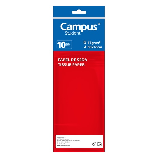 [600157] PAPEL SEDA 10 H ROJO MARKO