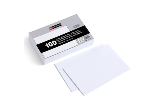 [072847] PAQUETE FICHAS LISAS 100X150 100UD