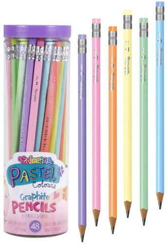 [653066] LAPICES GRAFITO PASTEL COLORINO 48U 80844PTR