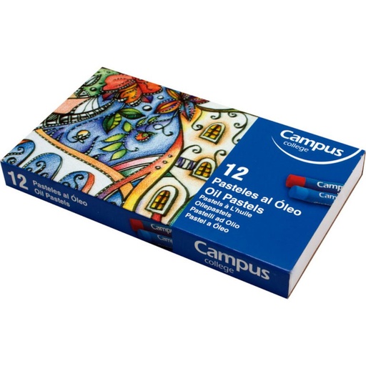 [600391] PASTEL AL OLEO C/12 CAMPUS