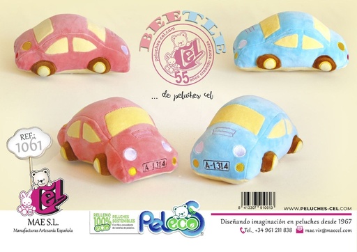 [000801] PELUCHE BEETLE 2 COLORES