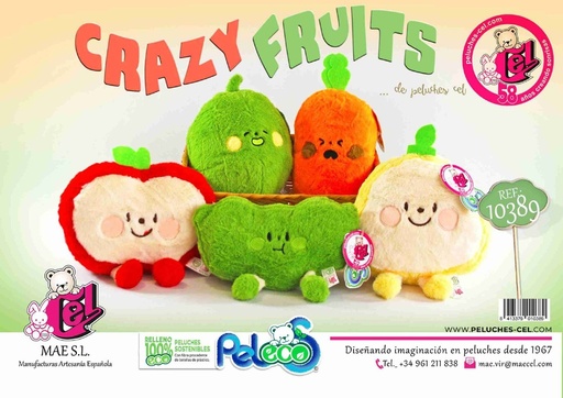[000816] PELUCHES CRAZY FRUITS SURTIDOS