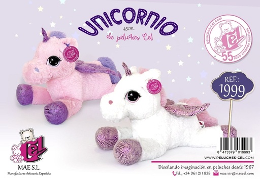 [000808] PELUCHE UNICORNIO COLORES SURTIDOS