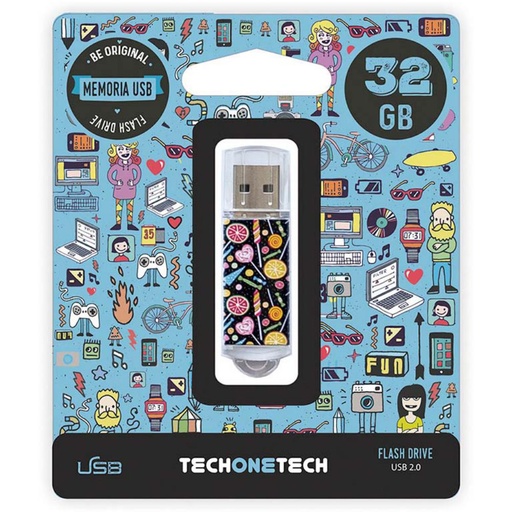 [247726] PENDRIVE TECH1TECH 32GB CANDY