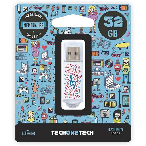 [247730] PENDRIVE TECH1TECH 32GB MUSIC