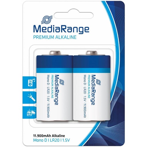 [220752] PILAS MEDIARANGE ALCALINA MONO D /2 UD.