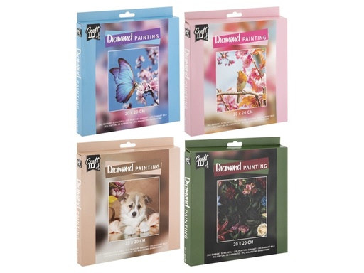 [000491] PINTAR CON DIAMANTES 20X20CM 4MOD.