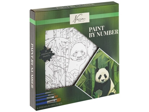 [000478] PINTAR POR NUMEROS PANDA 20X20