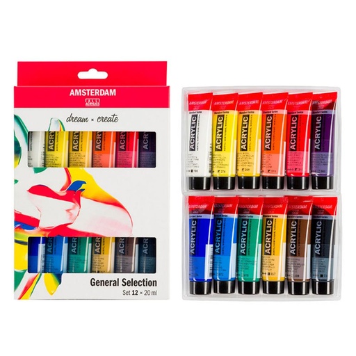 [600422] PINTURA ACRILICA AMSTERDAM 12 COL