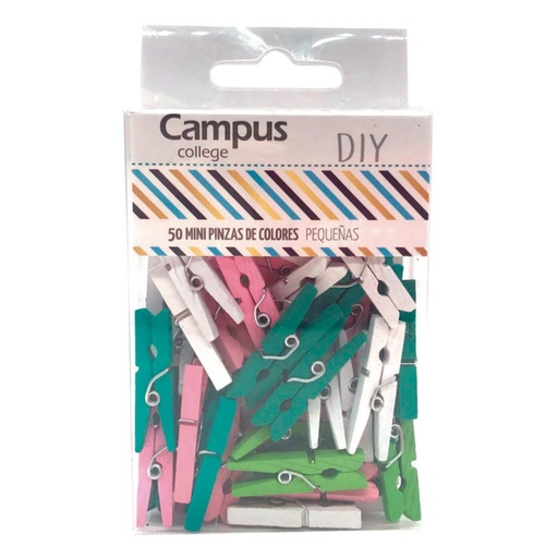 [630685] PINZA MADERA CAMPUS PEQUEÑAS COL 50U