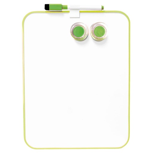 [220597] PIZARRA BLANCA MAGNETICA 21*28 VERDE