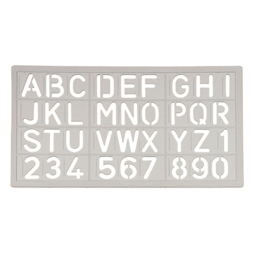 [600050] PLANTILLA NORMOGRAFO 20mm.