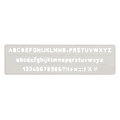 [600052] PLANTILLA NORMOGRAFO 5mm.