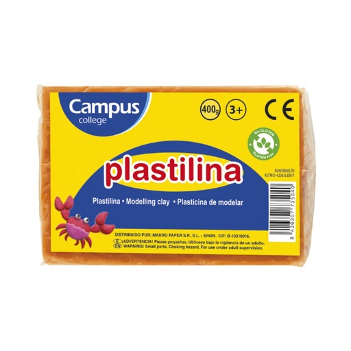 [630933] PLASTILINA GRANDE 400G NARANJA