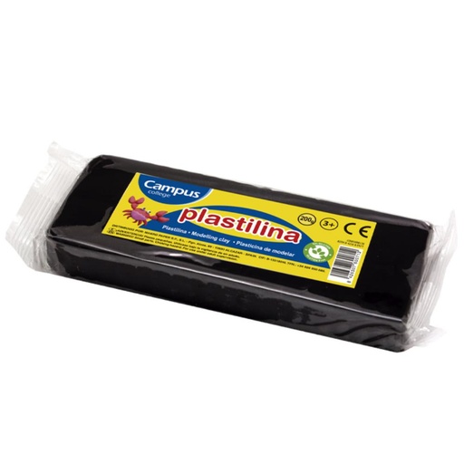 [630544] PLASTILINA MAKRO MED.200G NEGRO