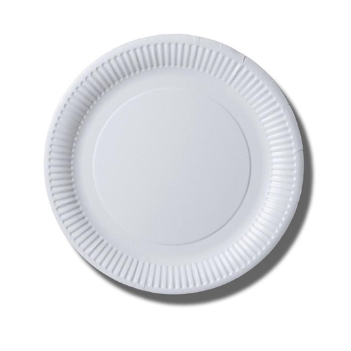[749039] PLATO BLANCO CARTON 23CM /100U