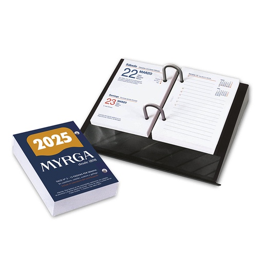 [040266] PORTACALENDARIO PLASTICO NEGRO