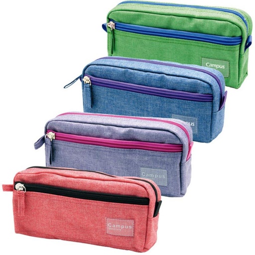 [685593] PORTATODO RECT.2 CREM.JEANS