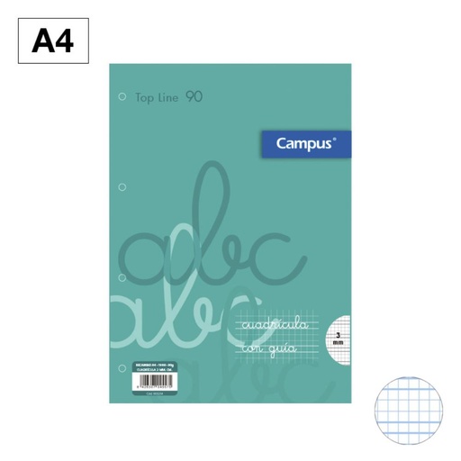 [003234] RECAMBIO A4 100H 90G 4T 3mm CM