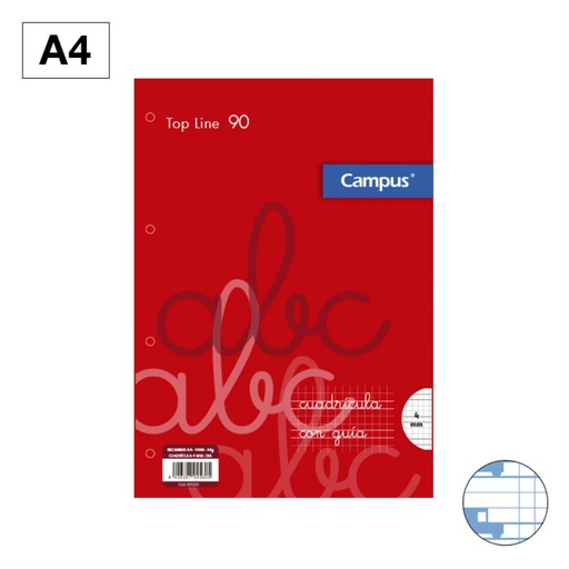 [003235] RECAMBIO A4 100H 90G 4T 4mm CM