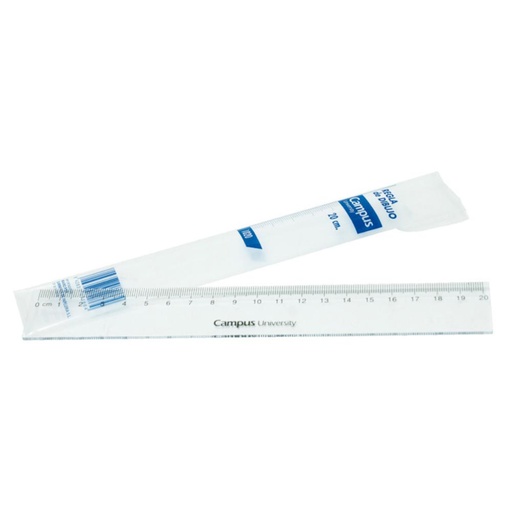 [600352] REGLA CAMPUS PLASTICO 20 CM