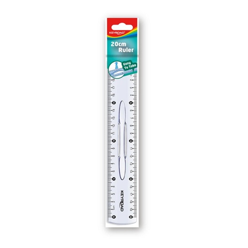 [610004] REGLA KEYROAD PLASTICO 20CM FL