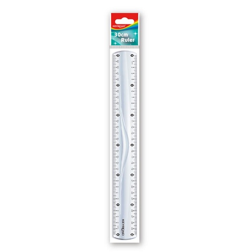 [610003] REGLA KEYROAD PLASTICO 30CM