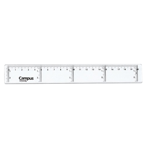 [600029] REGLA PLASTICO 20 CM MAKRO PAPER