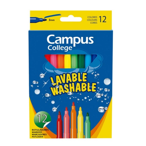 [630562] ROTULADORES CAMPUS COLLEGE 12 COLORES
