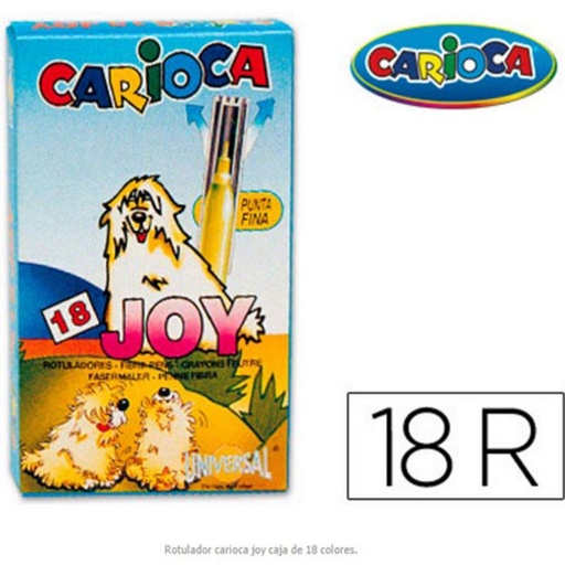[630122] ROTULADOR CARIOCA 18COL. JOY
