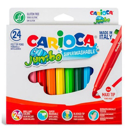[649538] ROTULADOR CARIOCA 24COL. JUMBO