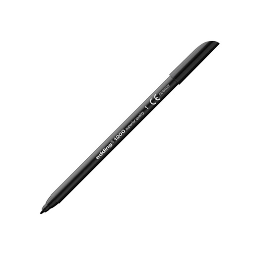 [080204] ROTULADOR PUNTA FIBRA EDDING 1200 NEGRO