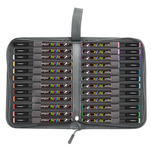 [081796] ROTULADORES ACRILICOS CAMPUS 1.0 ESTUCHE 24COL