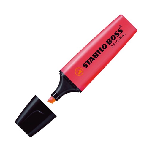 [119743] ROTULADOR FLUORESCENTE STABILO BOSS ROJO