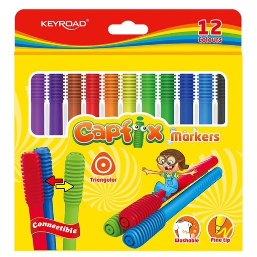 [640023] ROTULADOR KEYROAD CAPFIX 12COL