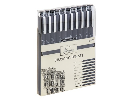 [600513] ROTULADOR NASSAU CALIBRADOS 10UD